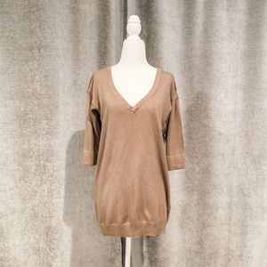 Gap Long Sweater with smooth back XS brown